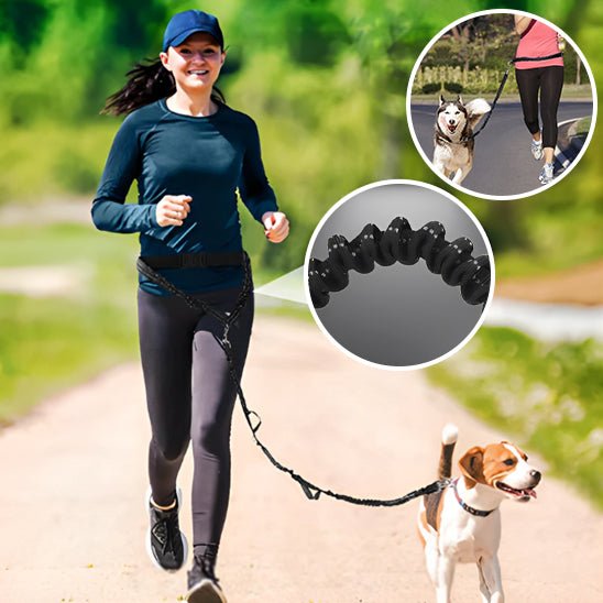 laisse pour chien - jogging - Woof et plus