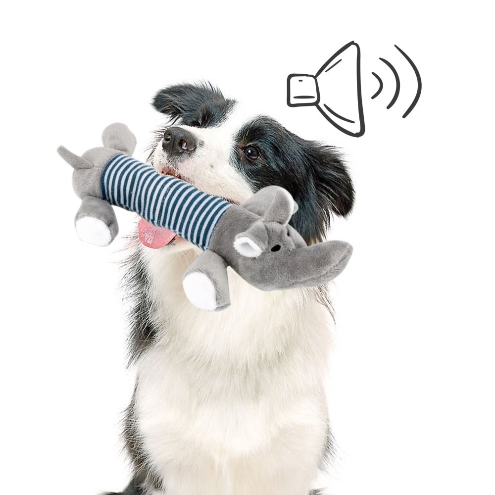 SoundToys™ - Jouet peluche pour chiens - Woof et plus